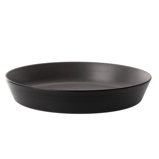 COU COU® melamine Flat Round Bowl 29cm Grey&Black (SET OF 12)