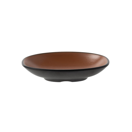 COU COU® melamine Oblong Plate 13x8.5cm Brown&Black (SET OF 12)