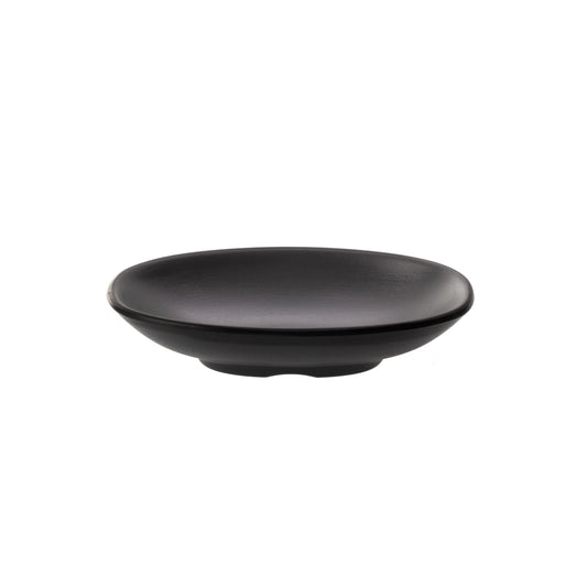 COU COU® melamine Oblong Plate 13x8.5cm Grey&Black (SET OF 12)