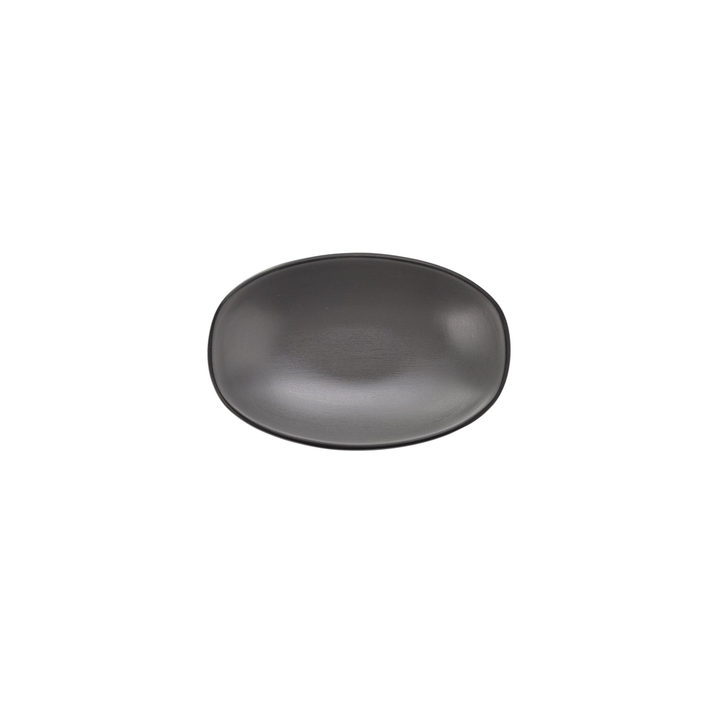 COU COU® melamine Oblong Plate 13x8.5cm Grey&Black (SET OF 12)